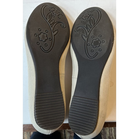 Cliffs By White Mountain Rachelle Flats Shoe Cat Glasses Beige Pink size 9.5M - Picture 5 of 6